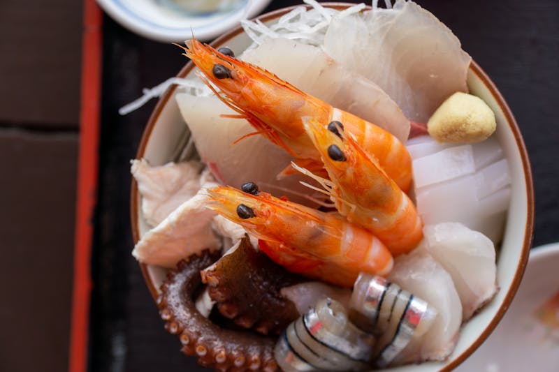 Sashimi mixte assortiment poissons